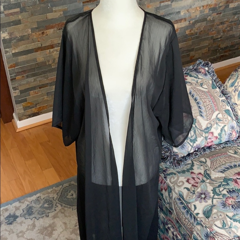 Black Chiffon Cover-Up
